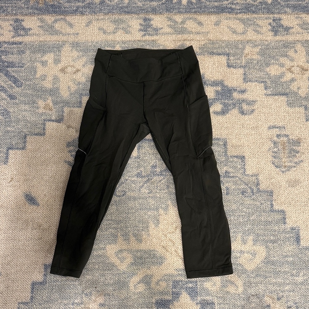 Olive cropped Leggings